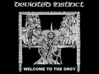 Welcome to the Orgy front cover back patch by Deviated Instinct